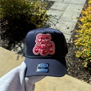 OTTO Navy and Pink Trucker Hat